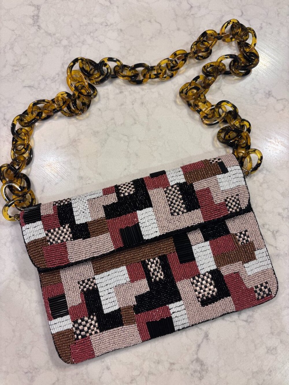 Roller Rabbit Beaded Bag